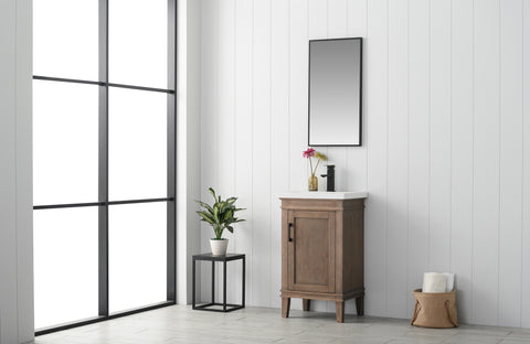 Avery 20" Single Bathroom Vanity Set - Brown Spruce(SOLD OUT)