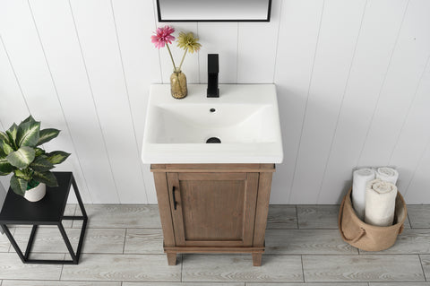 Avery 20" Single Bathroom Vanity Set - Brown Spruce(SOLD OUT)
