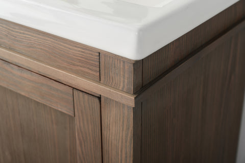Avery 20" Single Bathroom Vanity Set - Brown Spruce(SOLD OUT)