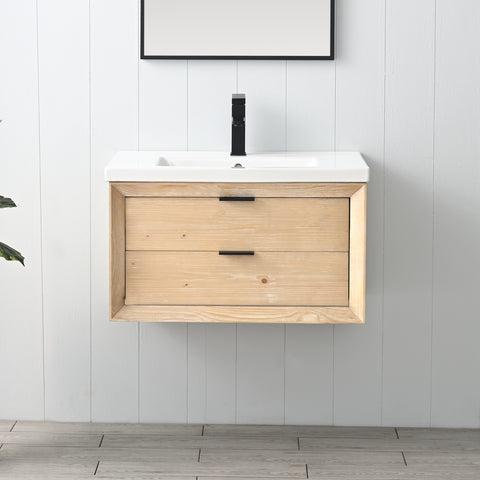 Danbury 30" Single Bathroom Vanity Set - Teak White (SOLD OUT)