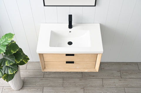 Danbury 30" Single Bathroom Vanity Set - Teak White (SOLD OUT)