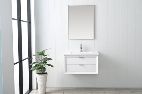 Danbury 30" Single Bathroom Vanity Set - White