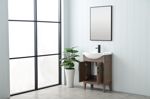 Ivy 24" Single Bathroom Vanity Set - Brown Spruce (SOLD OUT)