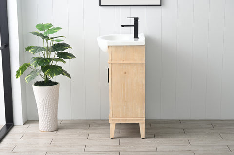 Ivy 24" Single Bathroom Vanity Set - Teak White