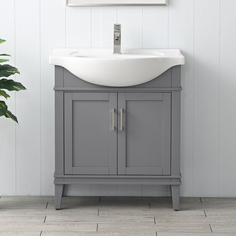 Ivy 30" Single Bathroom Vanity Set - Gray(SOLD OUT)