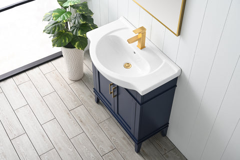 Ivy 30" Single Bathroom Vanity Set - Navy Blue (SOLD OUT)
