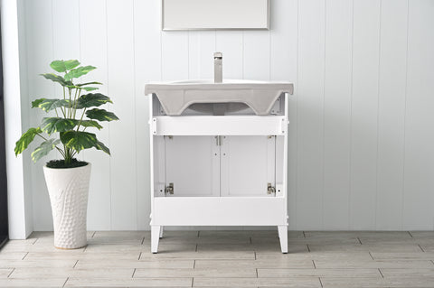 Ivy 30" Single Bathroom Vanity Set - White(SOLD OUT)