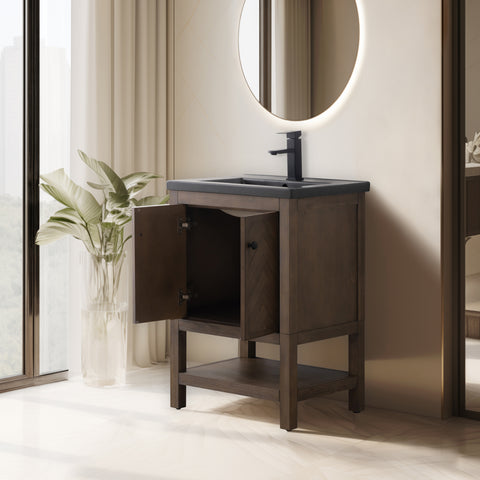 Landon 24" Single Bathroom Vanity Set - Black Top (SOLD OUT)