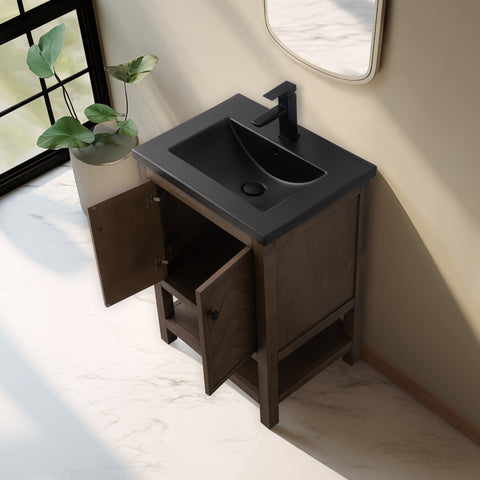 Landon 24" Single Bathroom Vanity Set - Black Top (SOLD OUT)