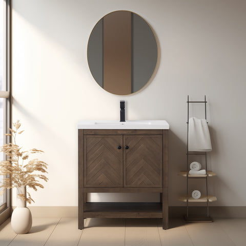 Landon 30" Single Bathroom Vanity Set - White Top (SOLD OUT)