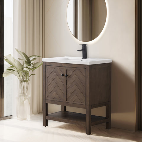 Landon 30" Single Bathroom Vanity Set - White Top (SOLD OUT)