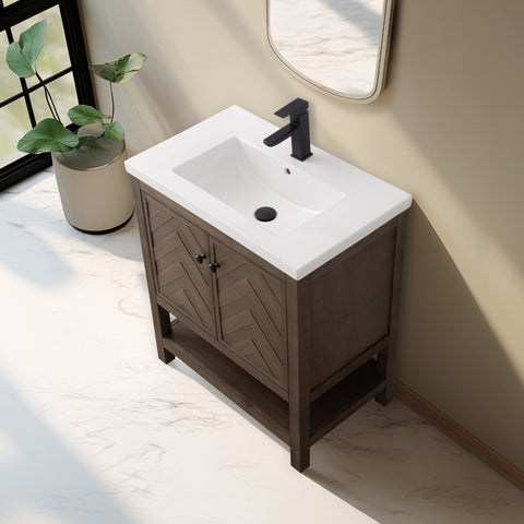 Landon 30" Single Bathroom Vanity Set - White Top (SOLD OUT)