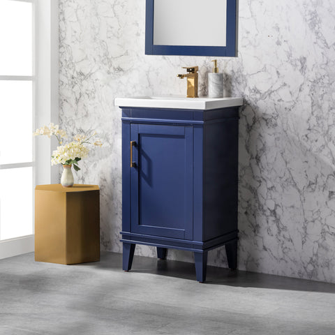 Avery 20" Single Bathroom Vanity Set - Navy Blue