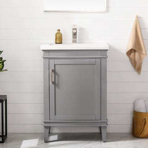 Avery 24" Single Bathroom Vanity Set - Gray