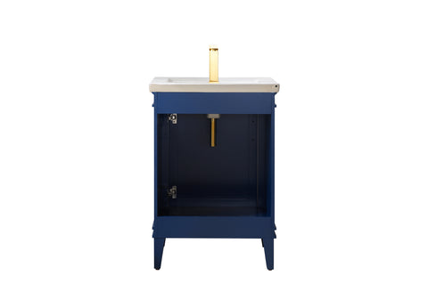 Avery 24" Single Bathroom Vanity Set - Navy Blue