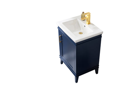 Avery 24" Single Bathroom Vanity Set - Navy Blue