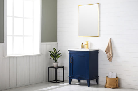 Avery 24" Single Bathroom Vanity Set - Navy Blue