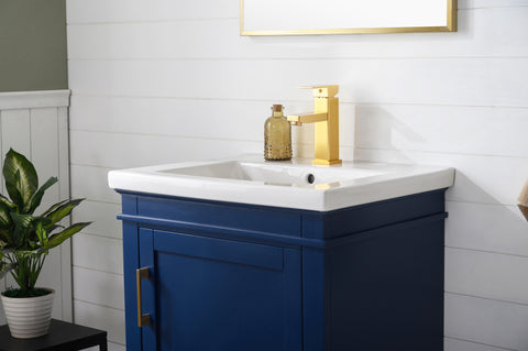 Avery 24" Single Bathroom Vanity Set - Navy Blue
