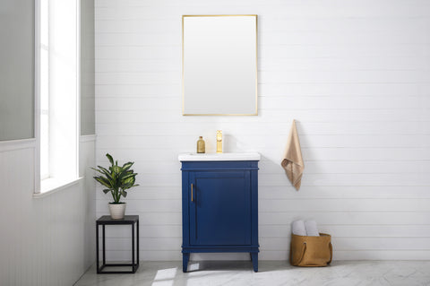 Avery 24" Single Bathroom Vanity Set - Navy Blue