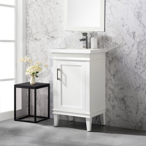 Avery 20" Single Bathroom Vanity Set - White
