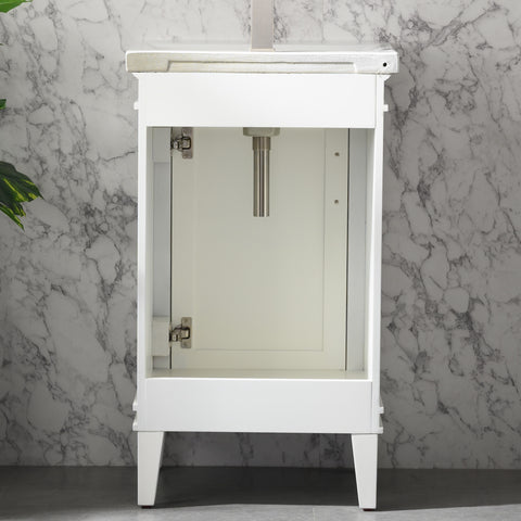 Avery 20" Single Bathroom Vanity Set - White