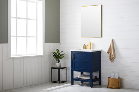 Bailey 24" Single Bathroom Vanity Set - Navy Blue