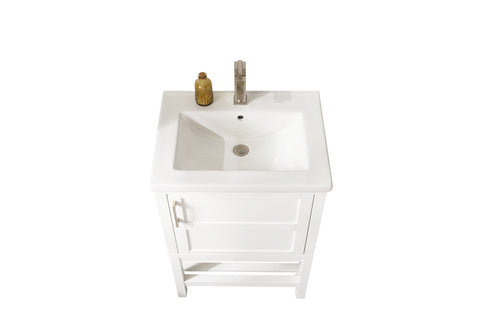 Bailey 24" Single Bathroom Vanity Set - White
