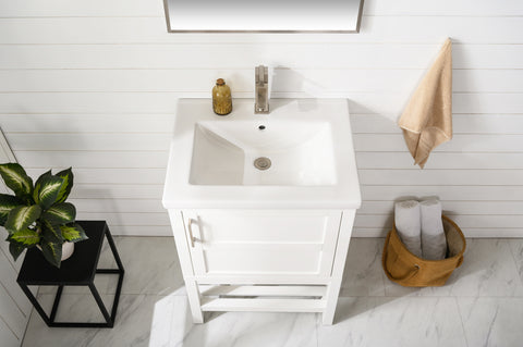 Bailey 24" Single Bathroom Vanity Set - White