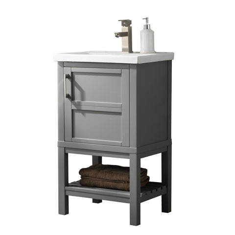 Bailey 20" Single Bathroom Vanity Set - Gray