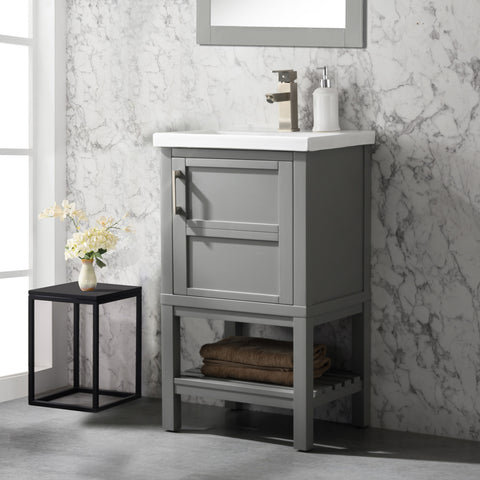 Bailey 20" Single Bathroom Vanity Set - Gray