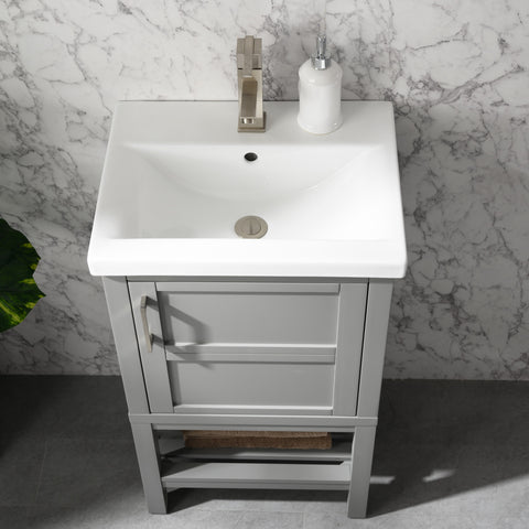 Bailey 20" Single Bathroom Vanity Set - Gray