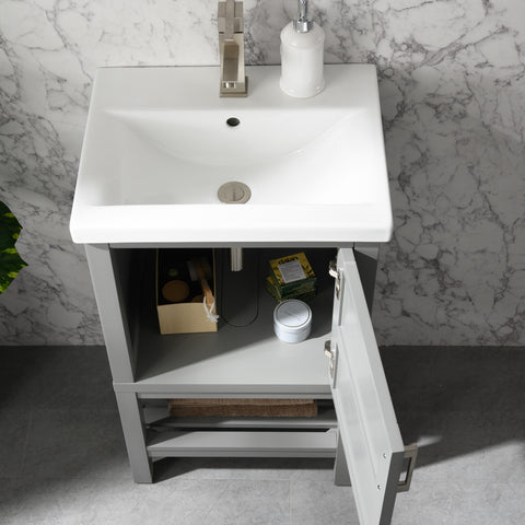 Bailey 20" Single Bathroom Vanity Set - Gray