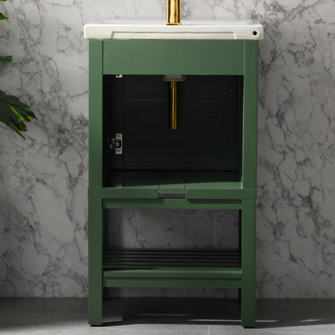 Bailey 20" Single Bathroom Vanity Set - Vogue Green