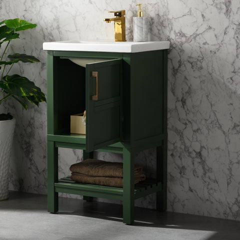 Bailey 20" Single Bathroom Vanity Set - Vogue Green