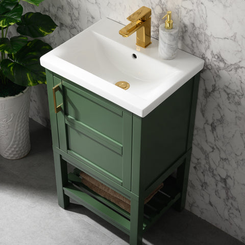 Bailey 20" Single Bathroom Vanity Set - Vogue Green