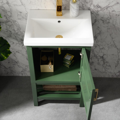 Bailey 20" Single Bathroom Vanity Set - Vogue Green