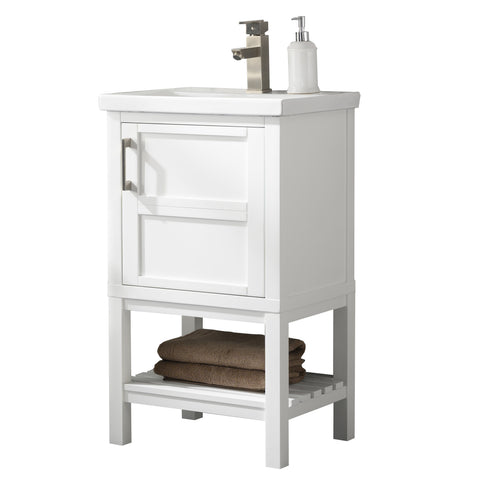 Bailey 20" Single Bathroom Vanity Set - White