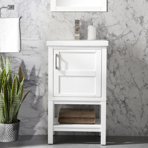 Bailey 20" Single Bathroom Vanity Set - White