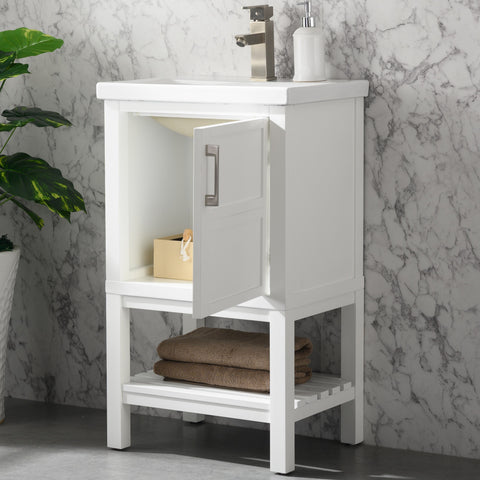 Bailey 20" Single Bathroom Vanity Set - White