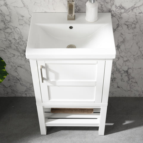 Bailey 20" Single Bathroom Vanity Set - White