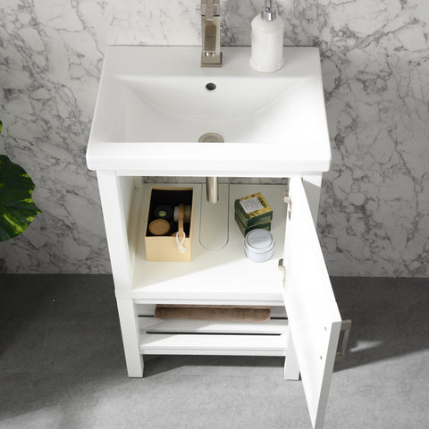 Bailey 20" Single Bathroom Vanity Set - White