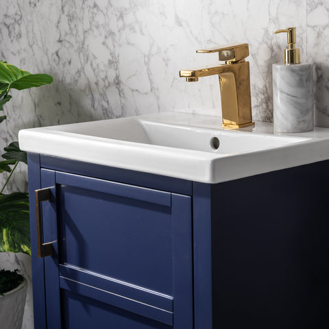 Bailey 20" Single Bathroom Vanity Set - Navy Blue