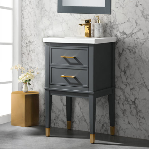 Clara 20" Single Bathroom Vanity Set - Dark Gray (SOLD OUT)