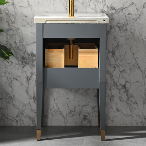 Clara 20" Single Bathroom Vanity Set - Dark Gray (SOLD OUT)