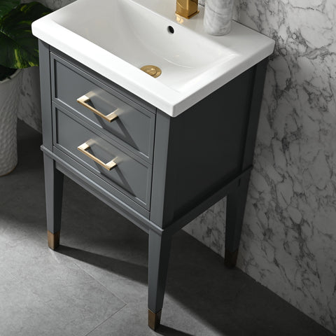Clara 20" Single Bathroom Vanity Set - Dark Gray (SOLD OUT)