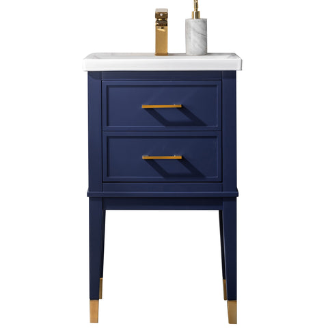 Clara 20" Single Bathroom Vanity Set - Navy Blue-FLASH SALE