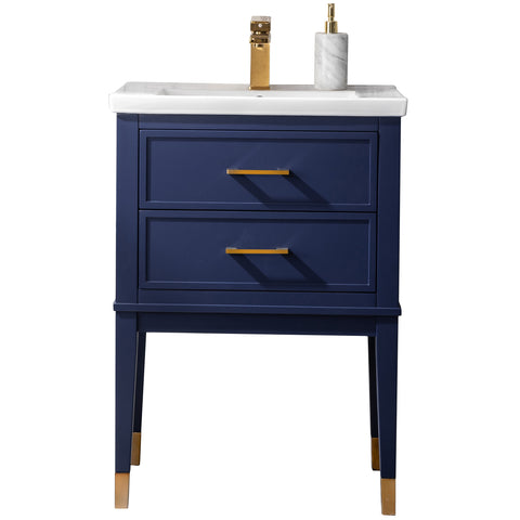Clara 24" Single Bathroom Vanity Set - Navy Blue -FLASH SALE