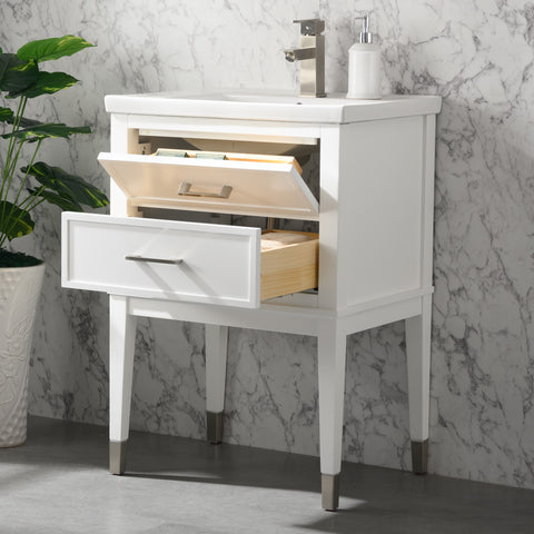 Clara 24" Single Bathroom Vanity Set - White (SOLD OUT)