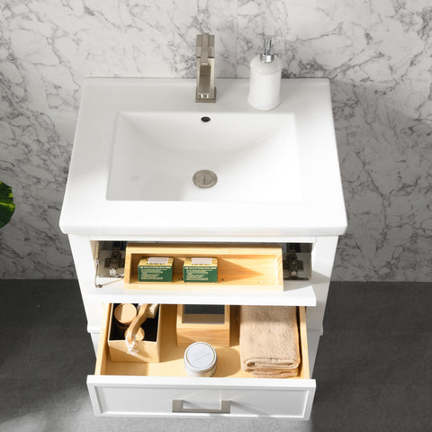 Clara 24" Single Bathroom Vanity Set - White (SOLD OUT)