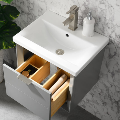Danbury 20" Single Bathroom Vanity Set - Gray